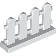 Lego plot 1x4x2, bílá (4141607)